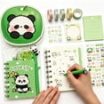 thumbnail image 4 of XIANXIAN Ensemble de Papeterie Panda Mignon pour Femmes Fournitures de Rentrée Fournitures de Bureau Incluant Stylos à Encre Gel Stylos à Bille Effaceur de Crayon (Panda), 4 of 5