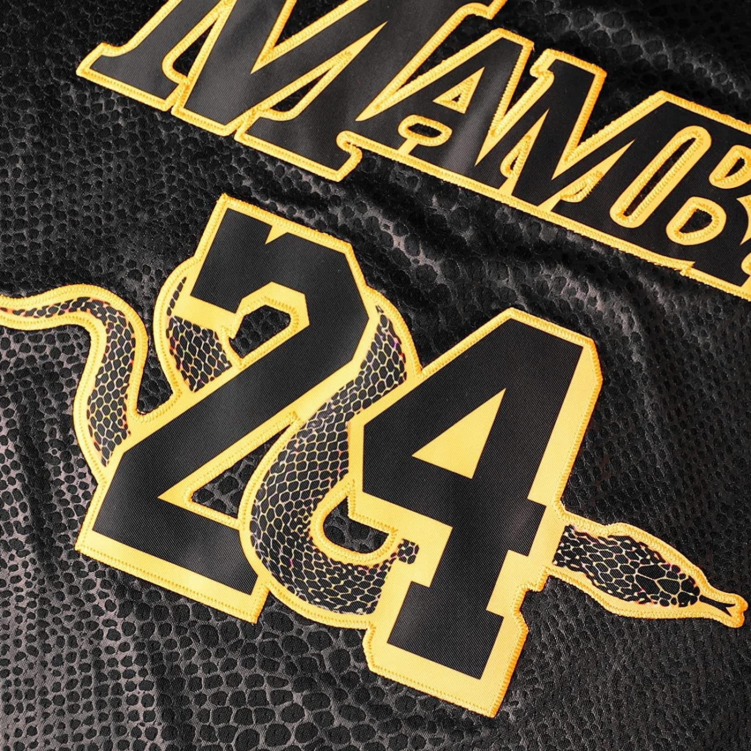 Original KobeˉBryant Kobe NBA #24 Bryant Academy New Swingman Jersey  Quality】Men's Black Mamba Heat-pressed 【High