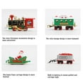 thumbnail image 3 of Tren de juguete navideño con luz y sonido, tren eléctrico de juguete, tren de Navidad de entrega exprés de Papá Noel, regalo para niños, 3 of 9