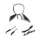 thumbnail image 4 of Cinturón de cintura ajustable de estilo trenzado D en negro de Unique Bargains, 4 of 5