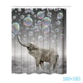 thumbnail image 1 of Cortina de ducha estampada Cortina de baño impermeable Cortina de baño de poliéster Tipo 3 ,180x180cm Inevent HA6769-05B, 1 of 6