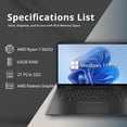 thumbnail image 2 of HP Envy x360 2-en-1 15.6 Pouces FHD Écran Tactile, AMD Ryzen 7 5825U, 64 Go RAM, 2 To PCIe SSD, Clavier Rétroéclairé, AMD Radeon Graphics, Caméra IR 5MP, Win 11 Pro, Noir, Carte USB 32 Go Hotface (Renouvelé), 2 of 8