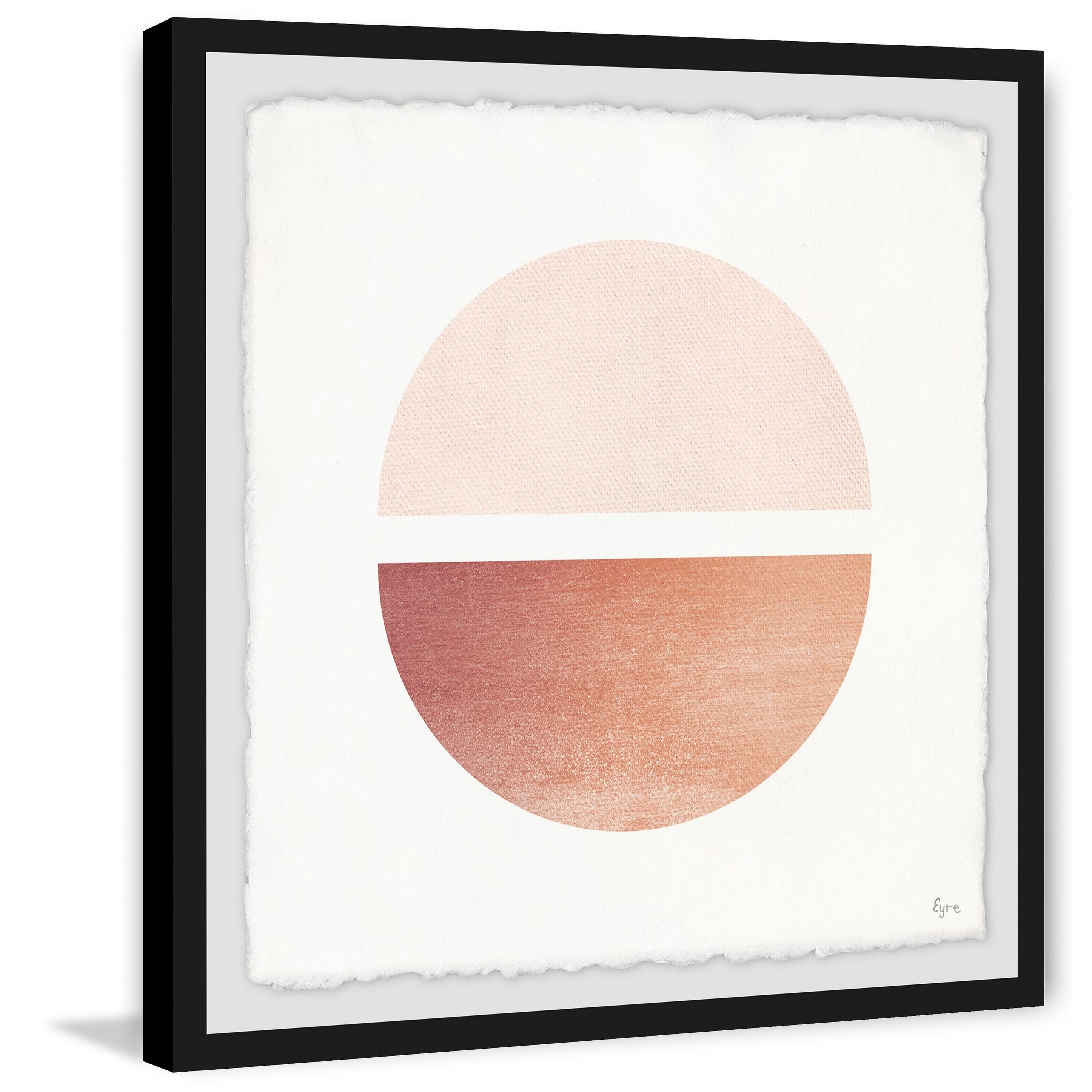 Moon Fading Framed Painting Print