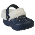 thumbnail image 1 of Toddler FleeceDawgs Clogs - Navy with White 7-8, 1 of 1