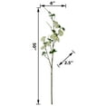thumbnail image 4 of Mainstays 50" Artificial Flower Cherry Blossom Stem, White Color. Indoor Use., 4 of 8