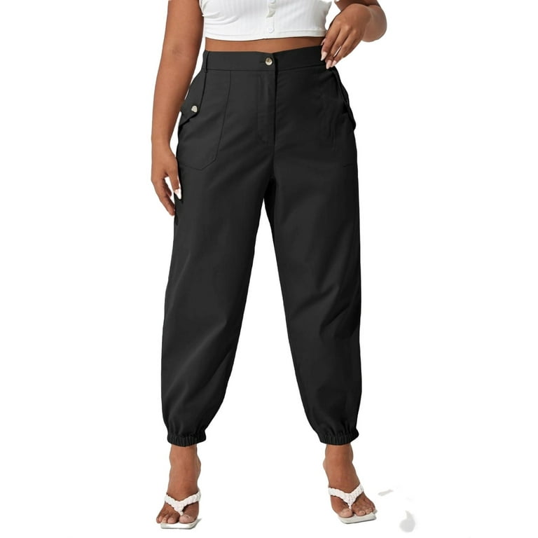 Women's Plus Size Hiking Pants Slim Fit Stretch Jogger Cycling