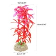 thumbnail image 4 of Unique Bargains 10 Pcs Aquarium Plants Decorations Artificial Aquatic Plant Red, 4 of 7