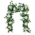 thumbnail image 2 of Artificial Eucalyptus Garland Flower Greenery Vine for Wedding Arch,Backdrop,Table Runner Bendable Floral Garland for Party,Home Decor,Fireplace Centerpieces Spring Summer Decor, 2 of 4