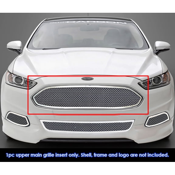 APS 2013-2016 Ford Fusion Chrome pcs need to be removed. Mesh Grille 1.8 mm wire mesh