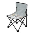 thumbnail image 2 of 600D Oxford Camping Chair Portable Foldable Chair Supports 220 lbs for Picnic, Fishing, Backpacking Winter Wonderland with Small Town, 2 of 8