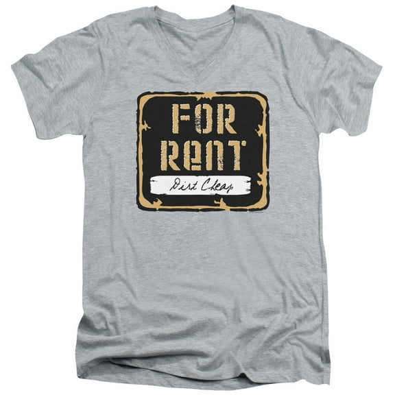 - For Rent - Slim Fit V Neck Shirt - X-Large