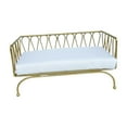 thumbnail image 2 of BELOVING Miniature Sofa 1:12 Scale Photography Props Ornament Mini Bench Chair Lounge Gold, 2 of 9