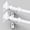 White, variant on Curtain Rods for Windows 66 to 120 Inch, Silver 1 Inch Adjustable Decorative Curtain Rod, Modern Heavy Duty Window Treatment Rods, Single Splicing Metal Drapery Rod for Bedroom, Living Room