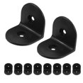 thumbnail image 1 of Adjustable Wall Brace L Bracket for Public Restrooms Black Nylon Provide Privacy 10Pcs, 1 of 4