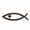 A, variant on Creative Fish Shape Zinc Alloy Emblem Sticker Decal for Car Window Bumper SUV Truck Exterior Decoration