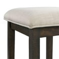 thumbnail image 6 of Bowery Hill Upholstered Smokey Walnut Bar Table Set Rectangular USB Ports 60"x20"x36" Unassembled, 6 of 20