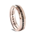 thumbnail image 2 of 1 1/4ct Black Diamond Channel Set Eternity Ring 14K Rose Gold, 2 of 3