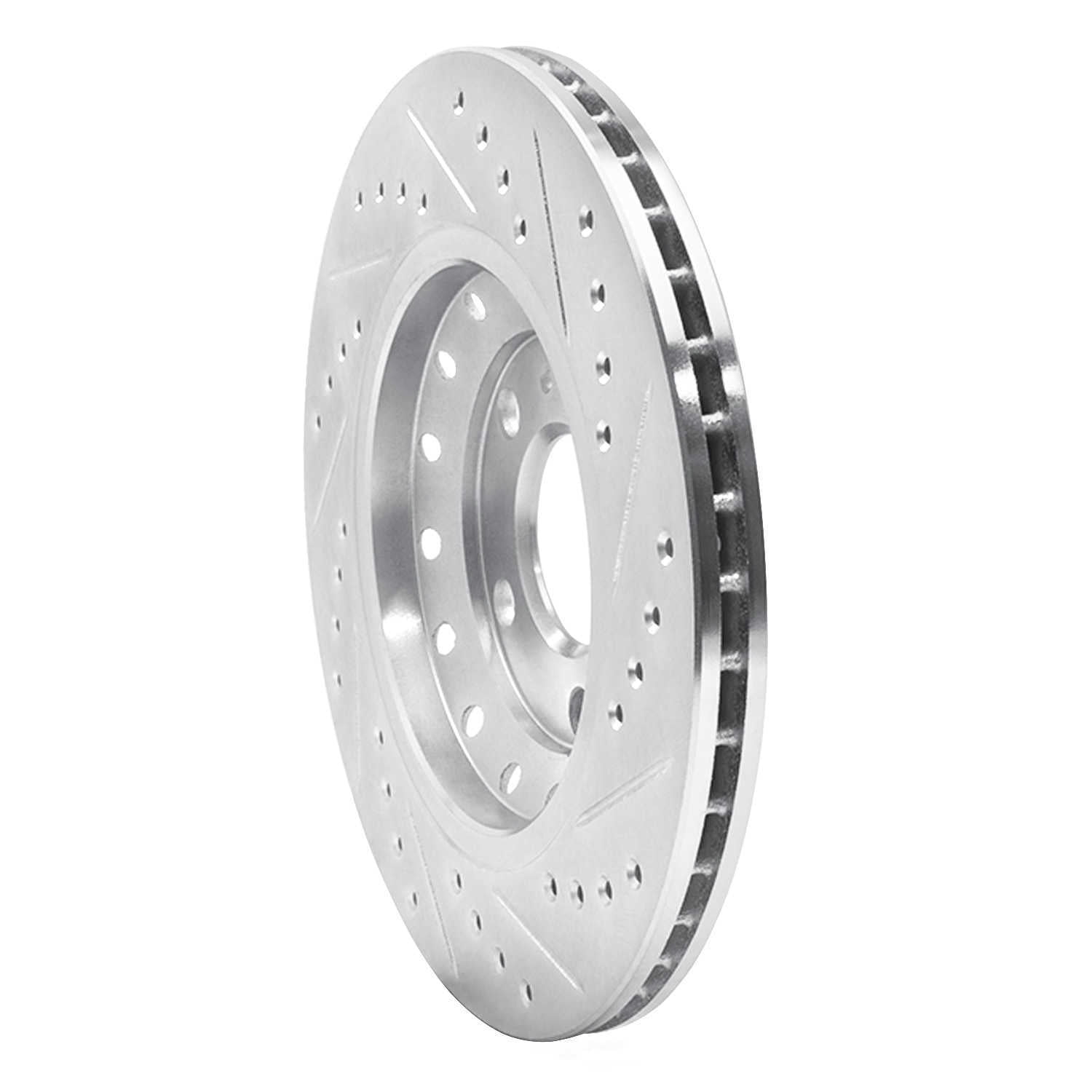 Dynamic Friction Company 631-73040L DFC Brake Rotor - Drilled And Slotted - Silver