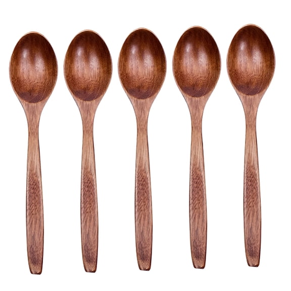 BPPEG 5Pack Wooden Spoon Set Cooking Spoon Bamboo for Home Use