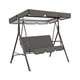 thumbnail image 2 of Columpio para 3 personas Wosthever con cubierta de asiento y dosel para sombra de sol gris, 2 of 6