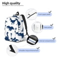 thumbnail image 5 of Balery Cute Cartoon Dinosaurs Vintage Canvas Backpack for Men and Women - Large Capacity, Durable Travel Laptop Bag for School, Work, Hiking, and Outdoor Activities, 5 of 7