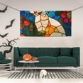 thumbnail image 2 of Picia Stained Glass Cat Art Pattern Party Banner, Festive Decoration, Holiday Banner, Celebration Decor, Event Banner, Reusable Party Banner-Medium, 2 of 8