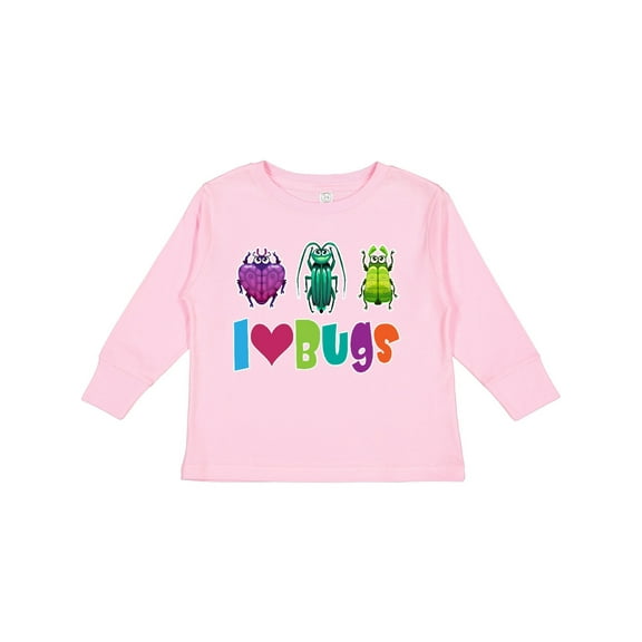 Inktastic I Love Bugs Boys or Girls Long Sleeve Toddler T-Shirt
