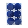 thumbnail image 6 of Steadline 6-Piece Flocked Velvet Christmas Ornament Set - 2.4 Inch Decorative Hanging Balls for Tree Decor and Holiday Home Decoration During Festive Season, 6 of 8