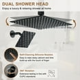 thumbnail image 2 of Casainc Dual Shower Heads Bath Shower Faucet, 2 Modes, 12", 1.8 GPM, Fixed Mount Showerhead & Handheld Shower, 1 Piece, 1 Pack, 2 of 9