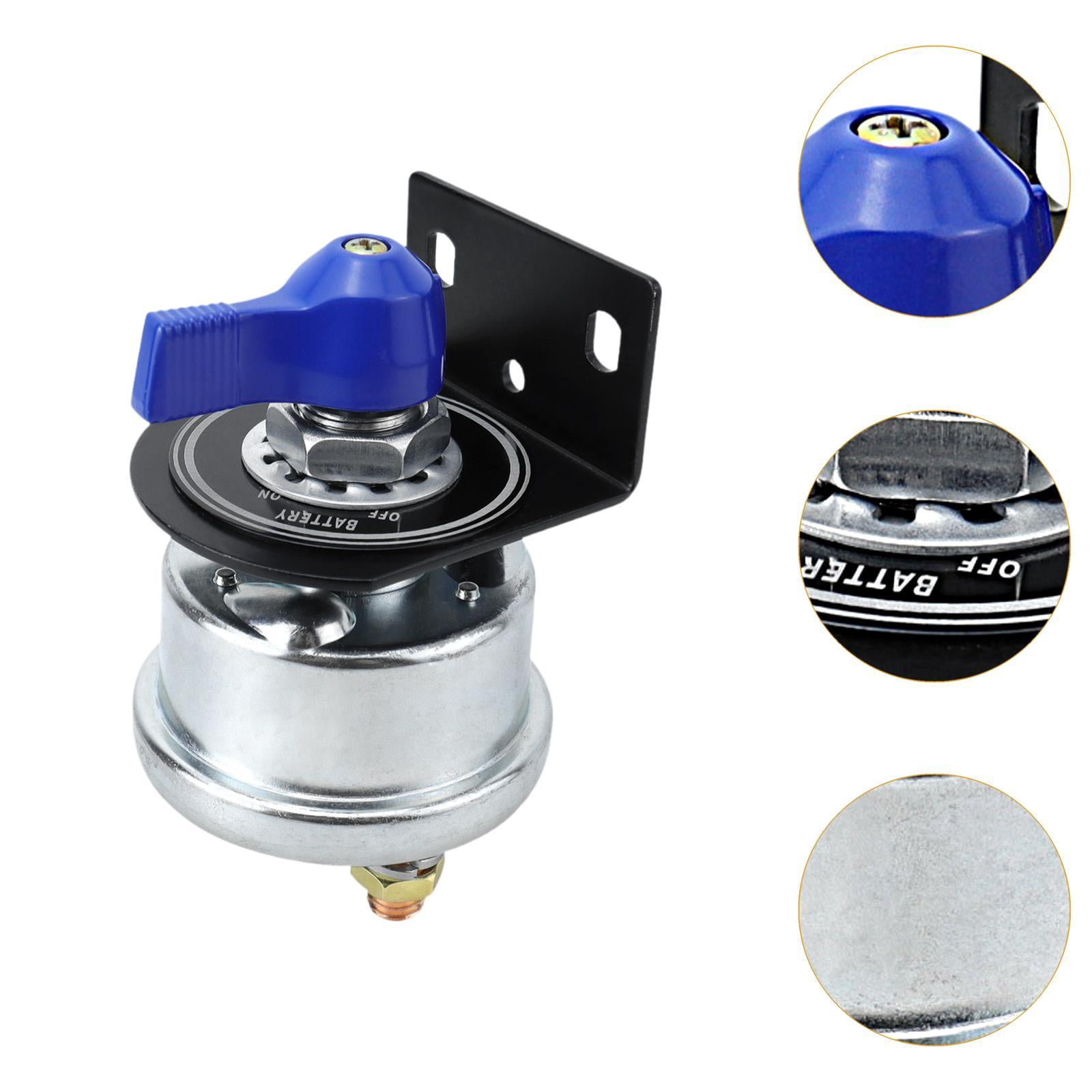 Wzmzjy Battery Disconnect Switch 12-48V High Performance Premium Battery Cut Off Switch Blue