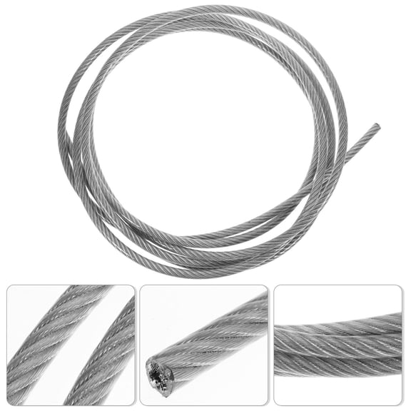 LEORX Braided Steel Cable Stainless Steel Wire Rope Set For Hanging String Lights 1Set