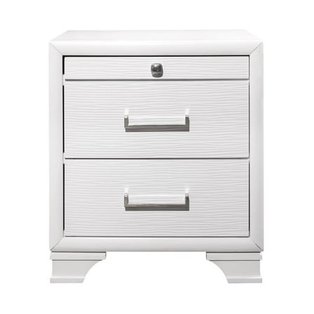 Global Furniture USA Jordyn White Nightstand, 1 Count
