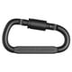 thumbnail image 2 of Escalada 2 uds D-ring bloqueo mosquetón Clip colgante gancho hebilla EDC herramientas (negro), 2 of 6