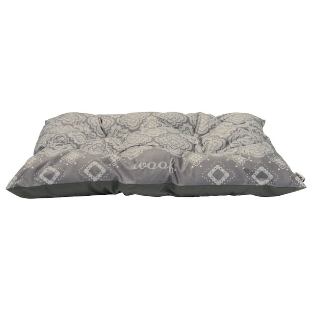 Vibrant Life Pillow Pet Bed, Teal, 27" x 36", Gray