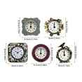 thumbnail image 3 of WINDLAND Classical Floral Alarm Desk Clock with Enamel Finish, Decorative Small Table Clocks for Bedroom or Study, 3 of 21
