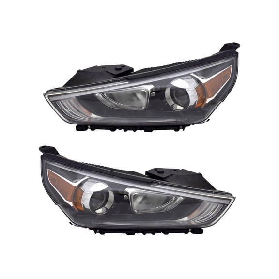 For Hyundai Ioniq 2020 2021 2022 Headlight Driver and Passenger Side | Pair | Replacement For HY2502256, HY2503256 | 92101-G2050-T2S, 92102-G2050-T2S