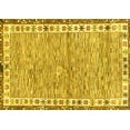 thumbnail image 1 of Ahgly Company Indoor Rectangle Abstract Yellow Modern Area Rugs, 7' x 9', 1 of 4
