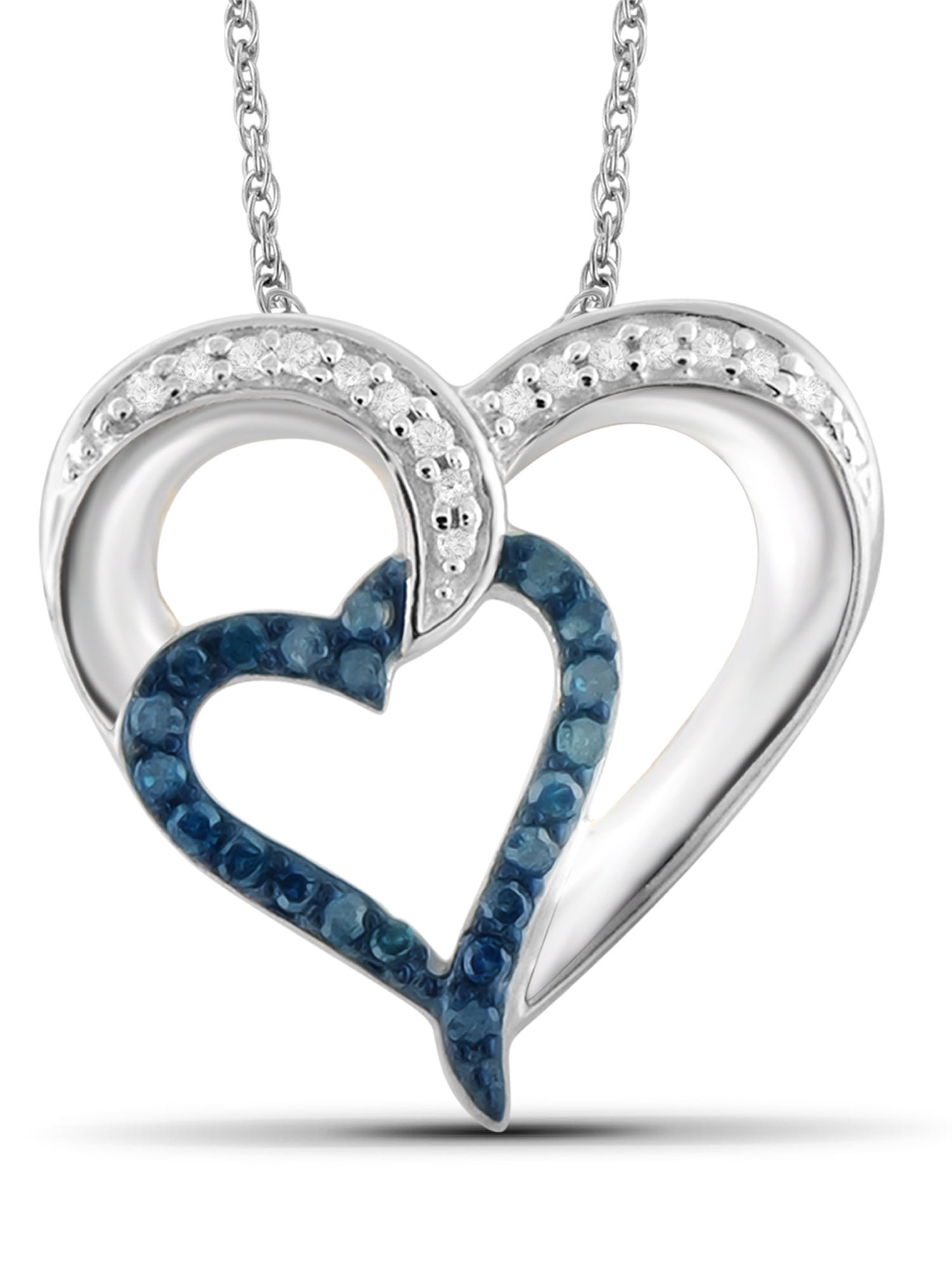Diamond-Accent Sterling Silver Heart 