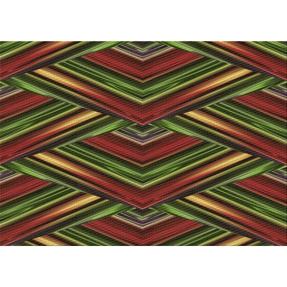 Ahgly Company Indoor Rectangle Patterned Hazel Green Area Rugs, 2' x 4'