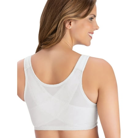 

Full-Coverage Posture Support Wireless Lace Bra - Ultra-comfortable Front Closure Lined Cups Full Side Underarm Coverage