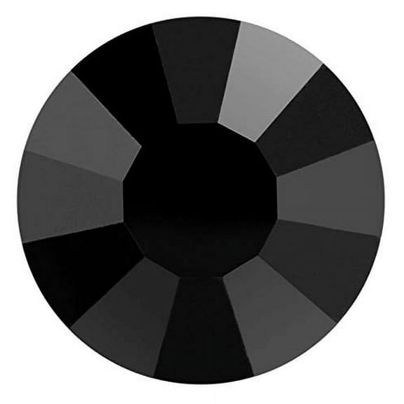 Preciosa Viva Rhinestones - No Hot-Fix Flatback - Jet - SS20 (5mm) (144 Pieces)