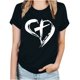 thumbnail image 1 of Blusas de Manga Corta para las Mujeres Imprimir Cuello Redondo Camiseta, Blusa Clásica Vintage para la Primavera Y el Verano, 1 of 4