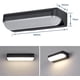 thumbnail image 3 of 12W Modern LED Luz de pared para exteriores Impermeable IP65 Aluminio Luz de pared Pasillo Downlight Escalera / Balcón / Jardín / Porche Negro 4000k Blanco natural Ofspeizc GX-607, 3 of 4