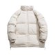 thumbnail image 4 of Parkas de manga larga de moda para mujer, chaqueta tipo cárdigan con cuello alto liso, abrigo acolchado para mujer, 4 of 4