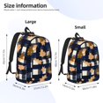 thumbnail image 2 of Casual Canvas Backpack Without Interlayer Large Capacity Stick Bag Design For Outdoor Shopping Office Outdoor Sports Plaid Fall Camo Royalblue_1 Medium, 2 of 7