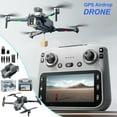 thumbnail image 3 of YUNAFFT GPS Drone With Remote Uninstallation Function And 4.5 Inch Screen Remote Control Brushless Motor And Cool Lights Drones 5G RC Quadcopter For Kids Adults, 3 of 9