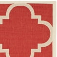 thumbnail image 4 of SAFAVIEH Courtyard Becky Geometric Indoor/Outdoor Runner Rug, Red, 2'3" x 10', 4 of 6