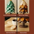 thumbnail image 3 of Wood Trivets for Hot Dishes, Tree Trivets for Hot Dishes, Wooden Christmas Tree Coasters, 3 of 6