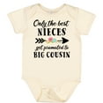 thumbnail image 3 of Inktastic Only the Best Nieces Get Promoted to Big Cousin Boys or Girls Baby Bodysuit, 3 of 5