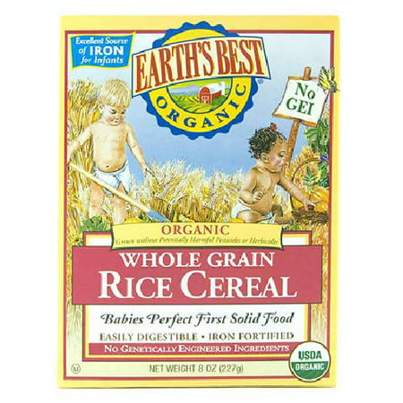 Earth's Best Whole Grain Rice Cereal (12x8 Oz) (Best Cereal In The World)